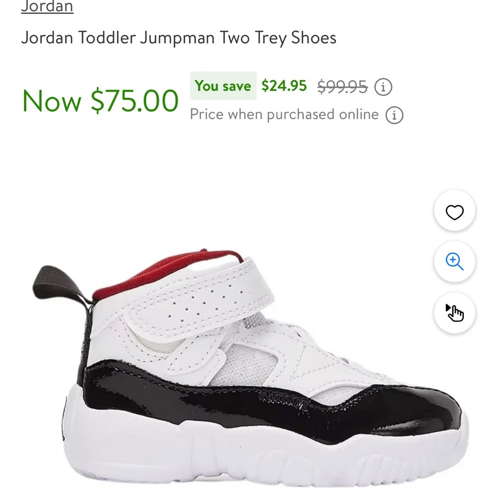 Jordan Toddler Jumpman Two Trey shoes 5C toddler